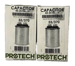 2-PACK 55/370 Volt Round Run Capacitor Protech 43-25136-15. Fixed Price $19.99.