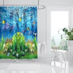 3D Tropical Fish 34 Shower Curtain Waterproof Fiber Bathroom Home Windows Toilet. Fixed Price $142.53.