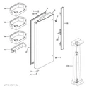 Fresh Food Door Refrigerator Shelf Module WR71X25201 / WR71X38287 Qty. Fixed Price $39.99.