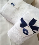 Nwt 4 Pc John Robshaw Towel Set White Honeycomb 2 Bath Hand 100% Cotton. Fixed Price $84.95.