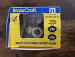 Brass Craft Dual Outlet Valve 1/2" Comp 3/8" #CR1901LRX. Fixed Price $15.95.
