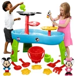Delta Children Disney Mickey Mouse 3-TIER Water Table 11PC Toy Set Blue. Fixed Price $53.90.