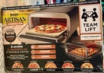 Ninja Artisan Outdoor Pizza Oven Gray Electric Portable W/ Stone OO101. Fixed Price $275.00.