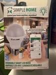 Simple Home Dimmable White Ambiance Wi-fi Smart Bulb Single Sealed. Fixed Price $15.00.