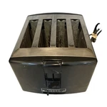 Vintage Toastmaster Chrome 4 Slice Electric Pop Up Wide Slot Toaster D1050B. Fixed Price $31.03.