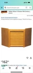 Omega National Corner Appliance Garage 17WX18.5H Cherry. Fixed Price $99.99.