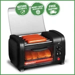 Hot Dog Toaster Oven Machine Stainless Steel Heat Rollers Kitchen Bun Warmer New. Fixed Price $63.78.