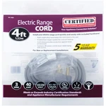 4' Range Power Cord 3-WIRE 40 Amp 90-1062 WX09X10006 Closed Eyelet Cable New. Fixed Price $12.42.