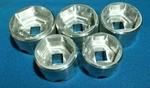 (5) Set 24 26 28 30 32 Mm Chamferless Fork Sockets:tool Fox Fit Ctd Top/air Cap. Fixed Price $49.47.