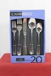 *new Cambridge Silversmiths Esme Mirror 20 Piece Flatware Set Service For 4. Fixed Price $39.95.