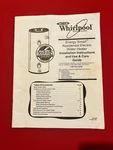 Whirlpool Energy Smart Electric Water Heater - Installation/operation Manual. Fixed Price $5.00.