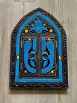 Handmade Moroccan Wall Decorative Mirror With Doors Arabesque Hamsa Design. Fixed Price $95.00.