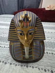 Ebros Large Cobra And Nemes Mask Of Pharaoh Egyptian King Tut Bust Figurine 11"H. Fixed Price $200.00.