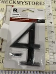 New Reliabilt 4-IN Oil Rubbed Bronze House Building Home Number Four #4 Letter. Fixed Price $5.99.