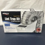 Deflect-o Ltf Supurr-flex White Lint Trap Kit For Indoor Dryer Venting. Fixed Price $19.99.