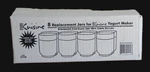 Euro Cuisine GY1920 Glass Replacement Jars For Yogurt Maker 6 Oz. Box Of 8 New. Fixed Price $24.99.