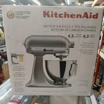 Kitchenaid 4.5QT Tilt-head Stand Mixer Contour Silver KSM96CU New. Fixed Price $264.99.