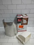 Everbilt Wide Mouth Dryer Vent Hood, Removable Pest Guard, White Read. Fixed Price $15.99.