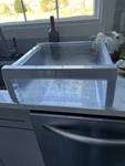 Samsung Refrigerator Right Side Crisper Drawer Clear Bin Used DA61-04296 RFG297. Fixed Price $29.95.