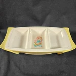 Vintage General Electric Divided Warming Hot Plate Tray Bunny Missing Cord. Fixed Price $26.95.