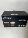 De Longhi Double Wall Thermal Glasses 400ML (13.5OZ) Set Of 2 Espresso Latte Cup. Fixed Price $29.99.