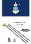 2X3 2'X3' U.s. Flag Galvanized Pole Kit Eagle Top. Fixed Price $22.77.