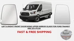 Left Right Pair Front Door Wing Mirror Glass Upper Ford Transit MK8 2014+. Fixed Price $20.17.
