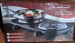 Brentwood Double Electric Hot Plate, 1500W 120V Black 2-BURNER TS-321BK. Fixed Price $16.99.