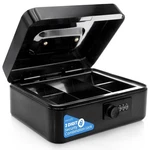 Serenelife 8" Metal Cash Box W/ Lock, Safe Money Tray & Secure. Fixed Price $14.99.