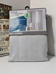 Your Zone Rod Pocket Panels Pair 84" Room Darkening Window Curtain Grey Silver. Fixed Price $13.99.