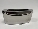 Vintage 2005 Alessi SG68 Two Slice Toaster Made Italy Chrome White Tested. Fixed Price $199.00.