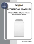 Whirlpool WTW4957PW0 Washer Service Repair Manual Paperback. Fixed Price $28.99.