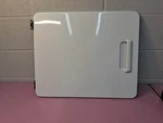 WE10M102 Dryer Door W/hinges Used (scratches). Fixed Price $44.00.