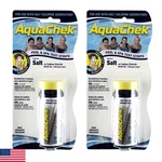 Aquachek 561141-02 Salt Water Test Strips For Swimming Pools, 10-COUNT, 2-PACK. Fixed Price $49.75.