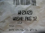 WH2X42D Oem Genuine Washer Pkg Of 12 AP2621047 279200 AH271567 Brand New!. Fixed Price $9.95.