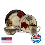 Pfaltzgraff Painted Poppies 16-PIECE Dinnerware Set Service For 4 Colorful. Fixed Price $107.13.