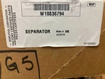Whirlpool W10836794 Separator. Fixed Price $50.00.