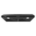 Range Hood Inch Under Cabinet Ducted Led Lights Matte Black Cosmo COS-5U30-BK. Fixed Price $209.99.