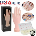 Nail Art Training Hand Flexible Movable Fake Manicure Practice Tips. Fixed Price $9.99.