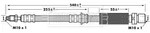 Front Left Right Brake Hose Fits Ford Fiesta. Fixed Price $24.15.