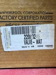 New Genuine Oem Whirlpool Washer Water Inlet Valve WP22003245 *same Day. Fixed Price $129.00.