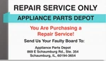 Repair Service - W11382528 W10592600 Whirlpool Control Board. Fixed Price $99.00.