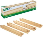 Brio World 33341-4 Piece Long Straight Wooden Train Tracks Expandable. Fixed Price $19.11.