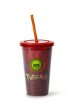 Just Funky Pok Mon Charizard Lenticular Plastic Carnival Cup Lid & Straw. Fixed Price $32.80.