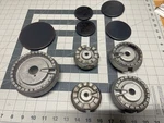 Range Oven Burner Heads & Caps Set P#WB16K10070 (2) WB16K10055 WB16X24722. Fixed Price $98.88.