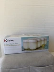 Euro Cuisine Glass Jars For Yogurt Maker Set Of 8 Brand New Open Box. Fixed Price $13.98.
