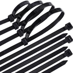 1000 Bulk 18" Black Cable Zip Ties Heavy Duty Uv Resistant 6/6 Nylon. Fixed Price $61.70.