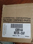 Whirlpool Genuine Oem Fan Motor 115V-60HZ Fits: 9204389144 W10131845. Fixed Price $36.99.