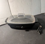 West Bend 3.5 Quart Slow Cooker 84915 Heating Base & Plastic Lid Only No Pot. Fixed Price $20.00.