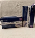 2 Boxes Ge WX60X1 Universal Trash Compactor Plastic Bags 15-. Fixed Price $32.99.